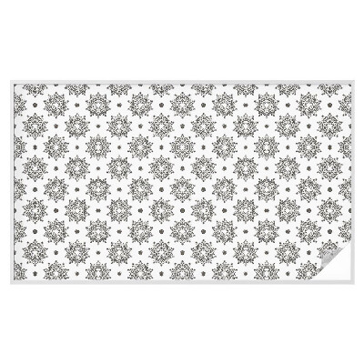 Zelfklevende anti inkijk folie glas in lood Klassieke rozetten