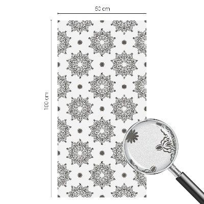 Zelfklevende anti inkijk folie glas in lood Klassieke rozetten