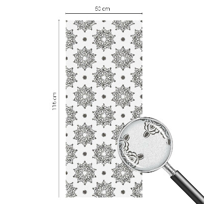 Zelfklevende anti inkijk folie glas in lood Klassieke rozetten