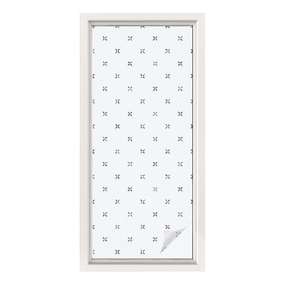 Anti inkijk raamfolie Geometrische kruisen