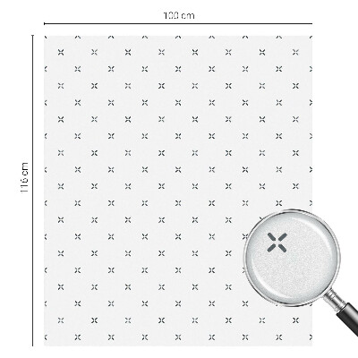 Anti inkijk raamfolie Geometrische kruisen