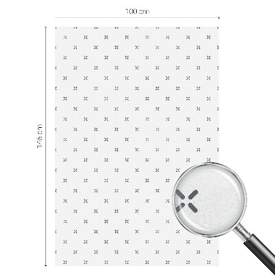 Anti inkijk raamfolie Geometrische kruisen