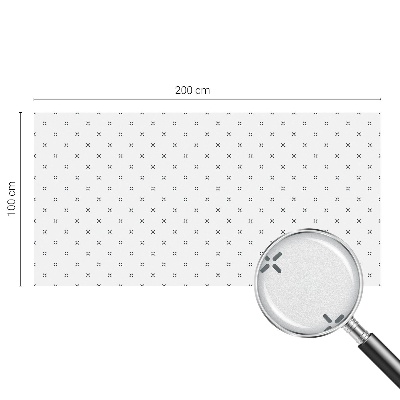 Anti inkijk raamfolie Geometrische kruisen