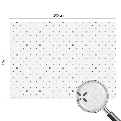 Anti inkijk raamfolie Geometrische kruisen