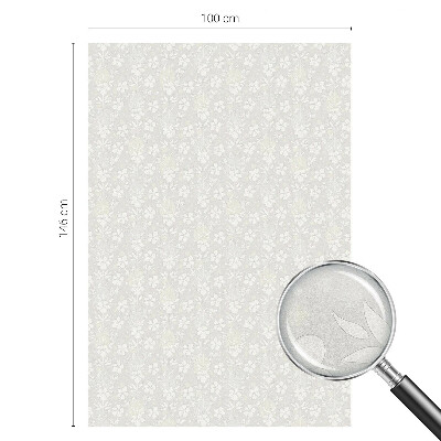 Zonwerende raamfolie Subtiele bloemen