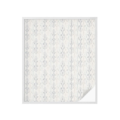 Zonwerende raamfolie glas in lood Bladpatroon