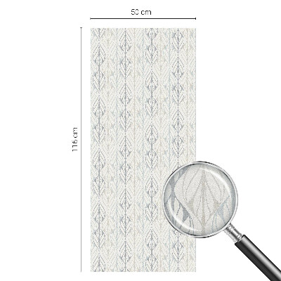 Zonwerende raamfolie glas in lood Bladpatroon