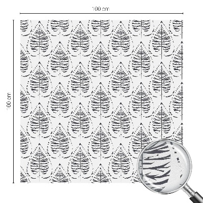 Zonwerende raamfolie Bladrijke elegantie