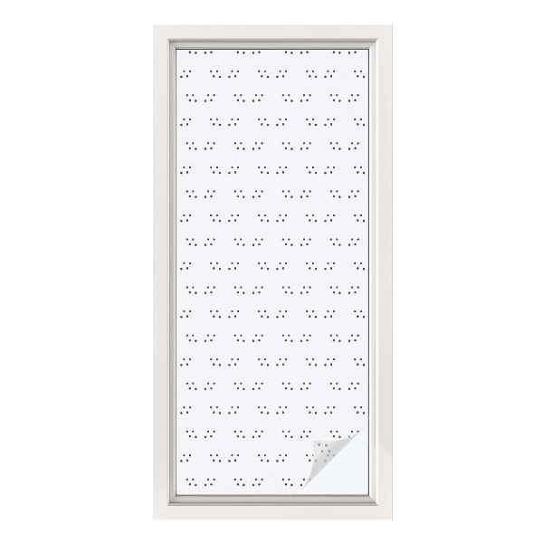 Zelfklevende raamfolie glas in lood Stippenpatroon