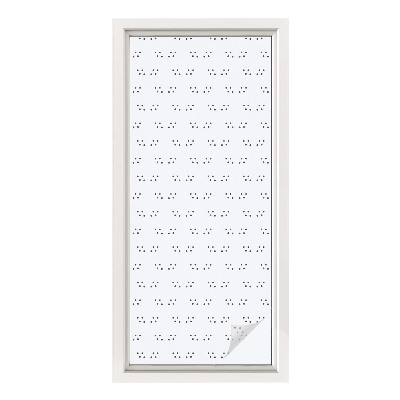 Zelfklevende raamfolie glas in lood Stippenpatroon