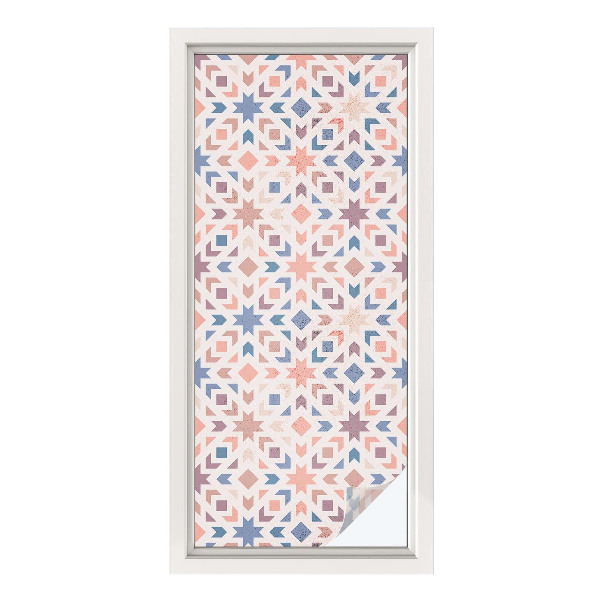 Zelfklevende anti inkijk folie glas in lood Kleurrijke patronen