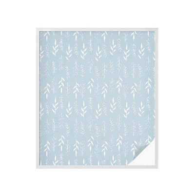 Zonwerende raamfolie glas in lood Plantenpatroon