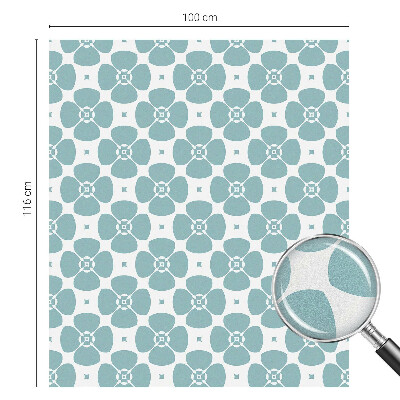 Zelfklevende raamfolie glas in lood Bloemensymmetrie