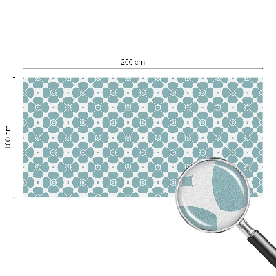 Zelfklevende raamfolie glas in lood Bloemensymmetrie