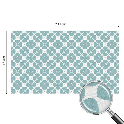 Zelfklevende raamfolie glas in lood Bloemensymmetrie