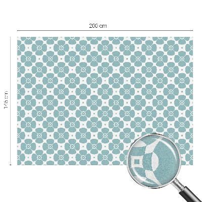 Zelfklevende raamfolie glas in lood Bloemensymmetrie