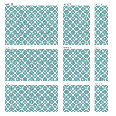 Zelfklevende raamfolie glas in lood Bloemensymmetrie