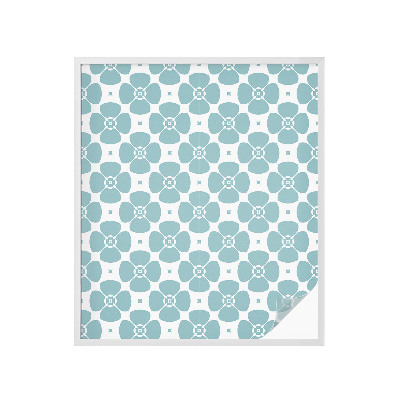 Zelfklevende raamfolie glas in lood Bloemensymmetrie