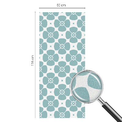 Zelfklevende raamfolie glas in lood Bloemensymmetrie