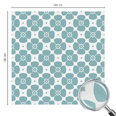 Zelfklevende raamfolie glas in lood Bloemensymmetrie