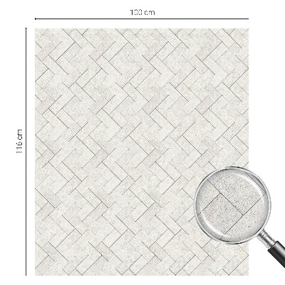 Zonwerende raamfolie glas in lood Visgraatmotief