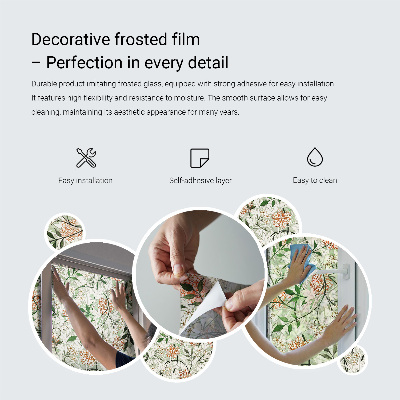 Zelfklevende anti inkijk folie glas in lood Boho tegels