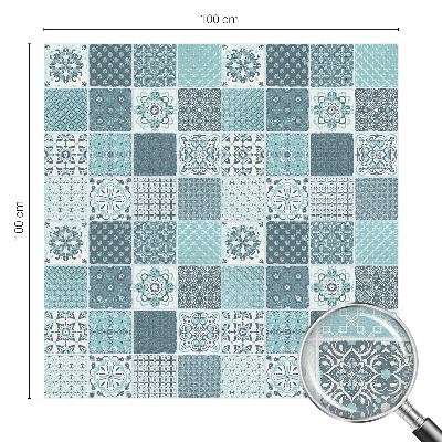 Zelfklevende anti inkijk folie glas in lood Boho tegels