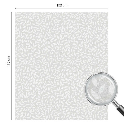 Zonwerende raamfolie glas in lood Bladpatroon