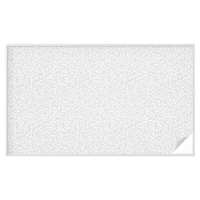 Zonwerende raamfolie glas in lood Bladpatroon