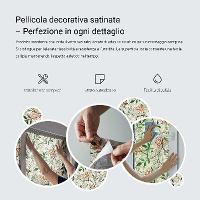 Anti inkijk raamfolie Plantsymmetrie