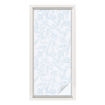 Anti inkijk raamfolie Etherische bladeren