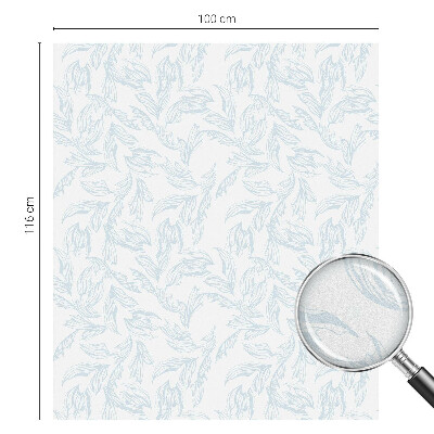 Anti inkijk raamfolie Etherische bladeren