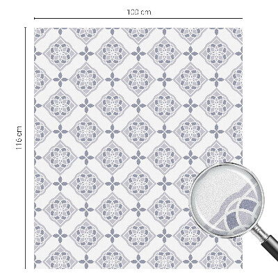 Zelfklevende raamfolie glas in lood Bloemenruiten