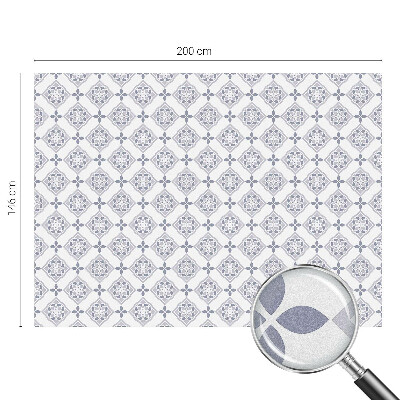 Zelfklevende raamfolie glas in lood Bloemenruiten