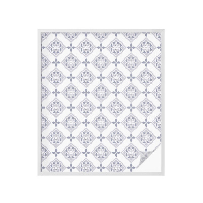 Zelfklevende raamfolie glas in lood Bloemenruiten