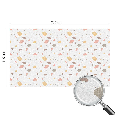 Zelfklevende raamfolie glas in lood Abstracte terrazzo