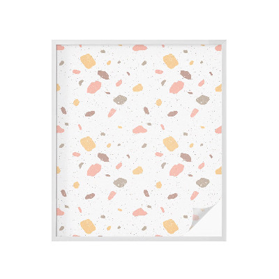 Zelfklevende raamfolie glas in lood Abstracte terrazzo