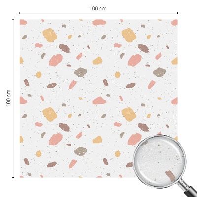 Zelfklevende raamfolie glas in lood Abstracte terrazzo