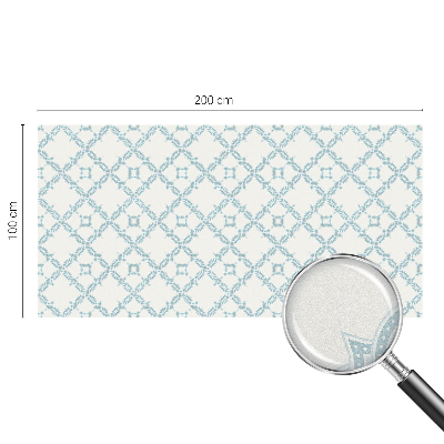 Zonwerende raamfolie glas in lood Blauwe geometrie