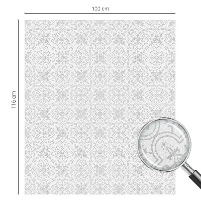 Anti inkijk raamfolie Bloemensymmetrie