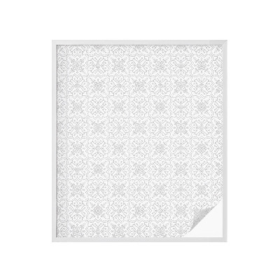 Anti inkijk raamfolie Bloemensymmetrie