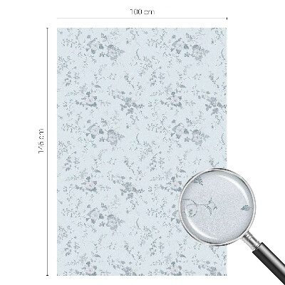 Zelfklevende raamfolie glas in lood Subtiele bloemen