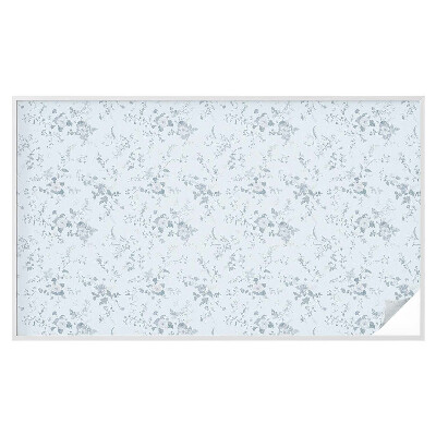 Zelfklevende raamfolie glas in lood Subtiele bloemen