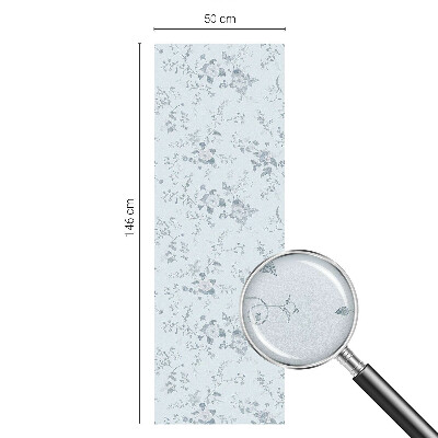 Zelfklevende raamfolie glas in lood Subtiele bloemen