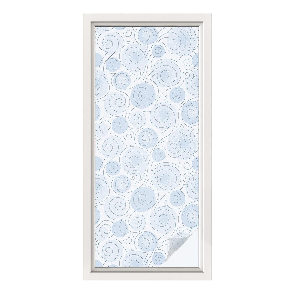 Anti inkijk raamfolie Spiraalpatronen