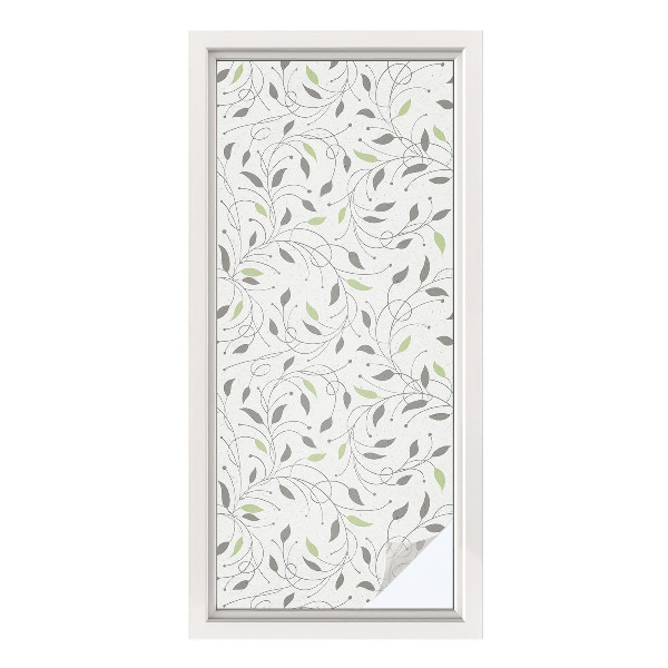 Zonwerende raamfolie Bladeren van scheuten