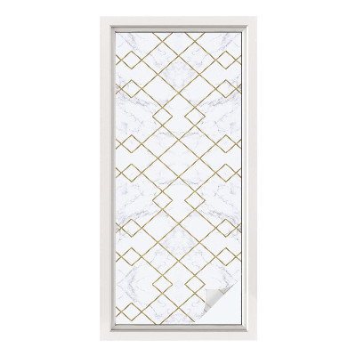 Zelfklevende anti inkijk folie glas in lood Geometrische lijnen