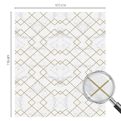 Zelfklevende anti inkijk folie glas in lood Geometrische lijnen