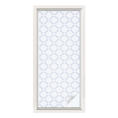 Zelfklevende raamfolie glas in lood Geometrische elegantie