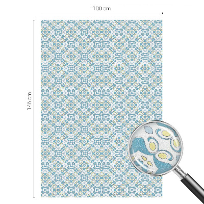 Zelfklevende anti inkijk folie glas in lood Geometrische rozetten